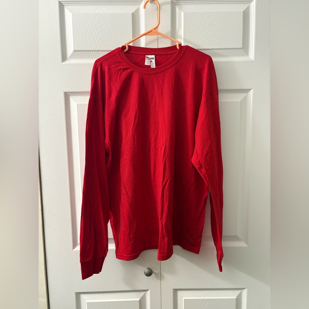 Jerzees Classic Red Crewneck long sleeve